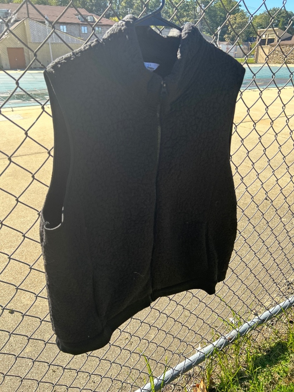 Black “Sherpa” vest 2x